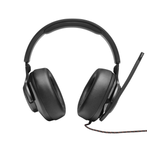 JBL Quantum 200 - Black - Wired over-ear gaming headset with flip-up mic - Front